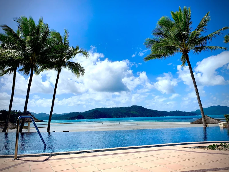 Resort-style poolscape Whitsundays